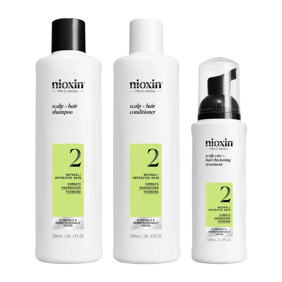 Nioxin System 2 Xl Trattamento Anticaduta Capelli Naturali Molto Diradati