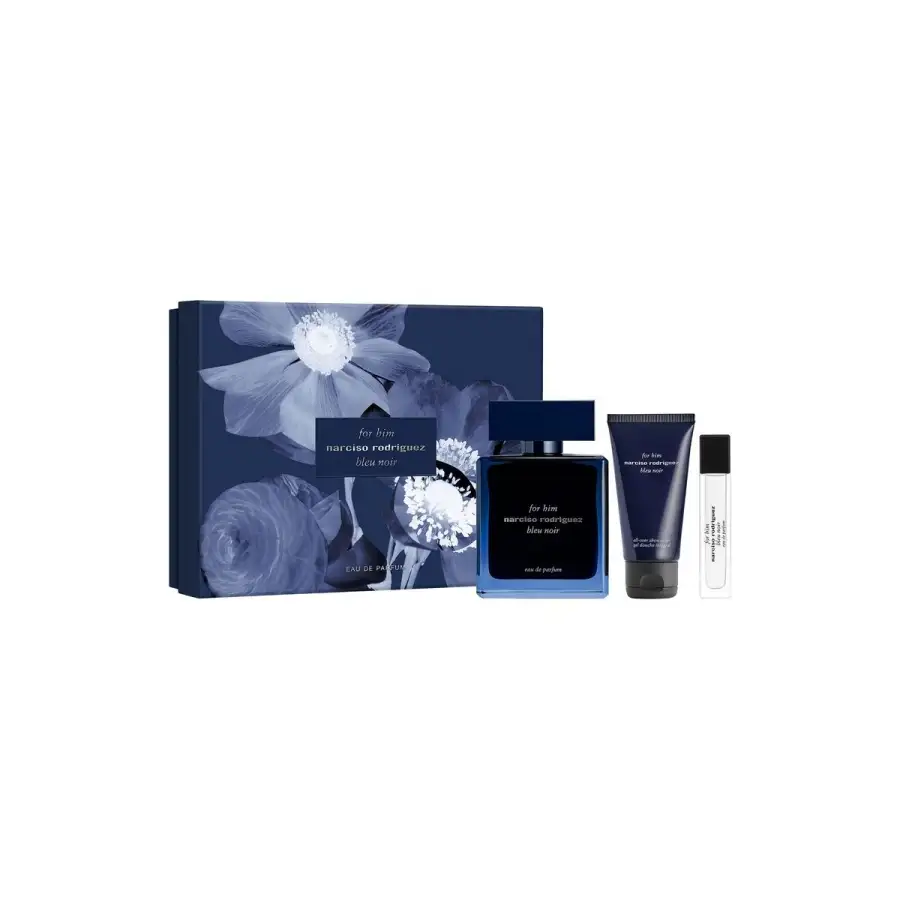 Narciso Rodriguez Him Bleu Noir Cofanetto Edp 100ml Travel Spray E Shower