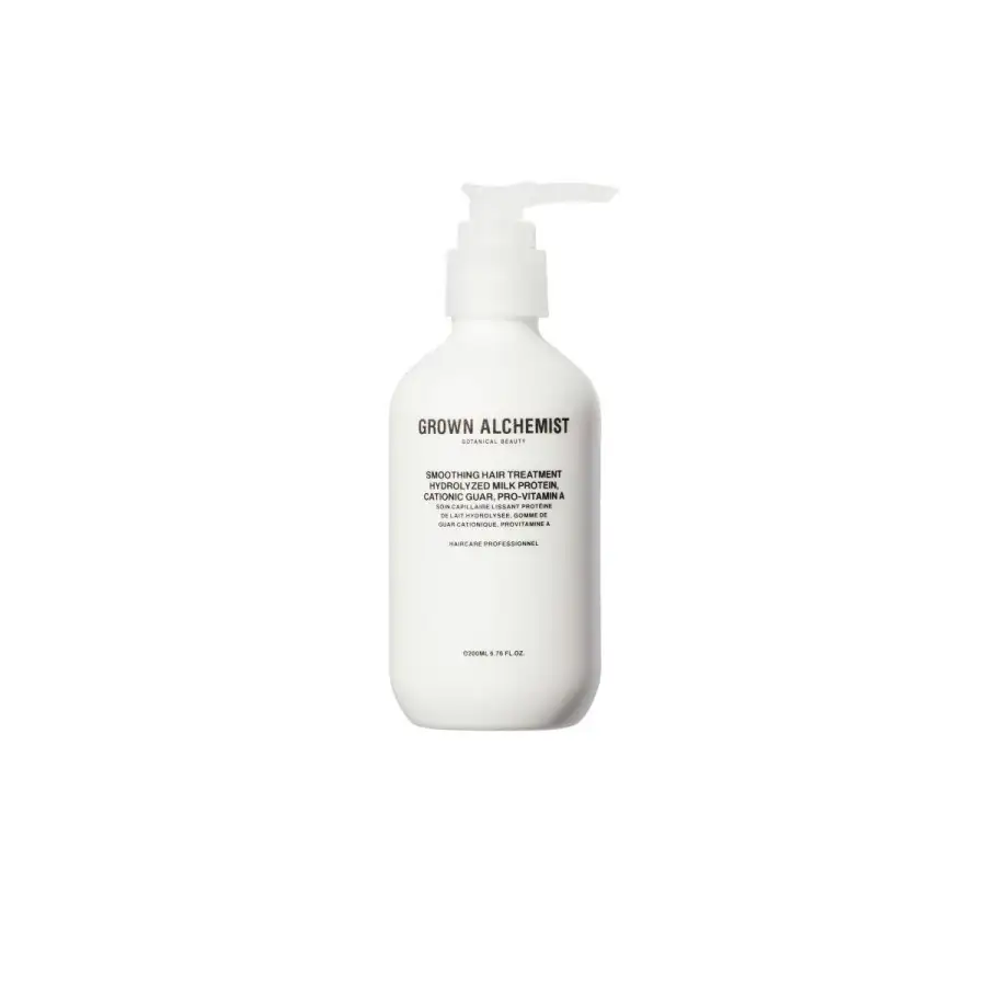 Smoothing Hair Treatment: Hydrolyzed Milk Protein, Cationic Guar, Pro-vitamin A