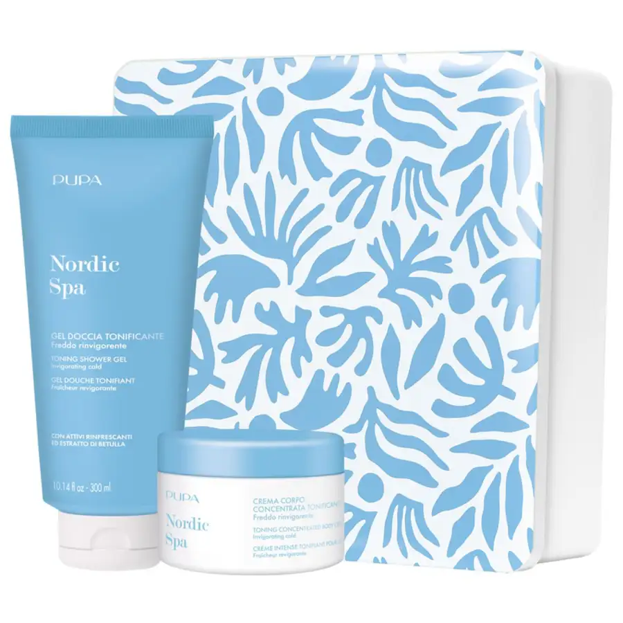 Pupa Nordic Spa Kit 2 Con Gel Doccia Tonificante 300ml E Acqua Profumata Tonificante 150ml