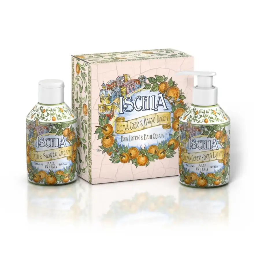Maioliche Art Edition Set Bagno  Schiuma 250ml + Crema  Corpo 250ml Taormina
