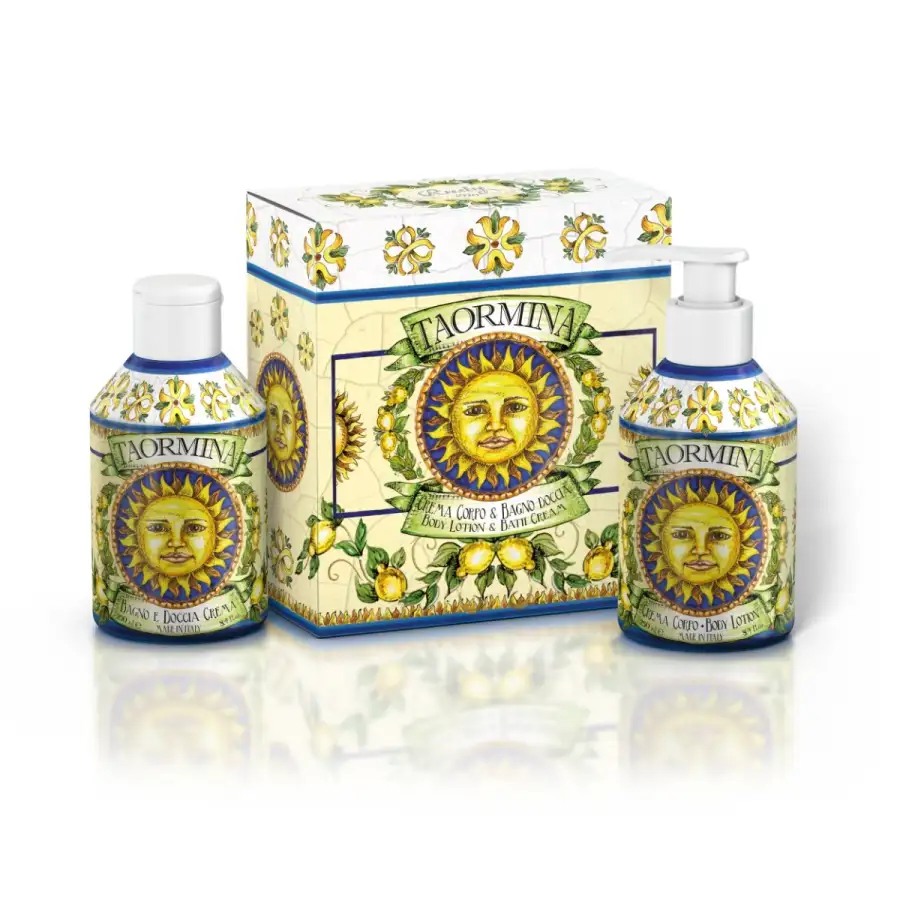 Maioliche Art Edition Set Bagno  Schiuma 250ml + Crema  Corpo 250ml Taormina