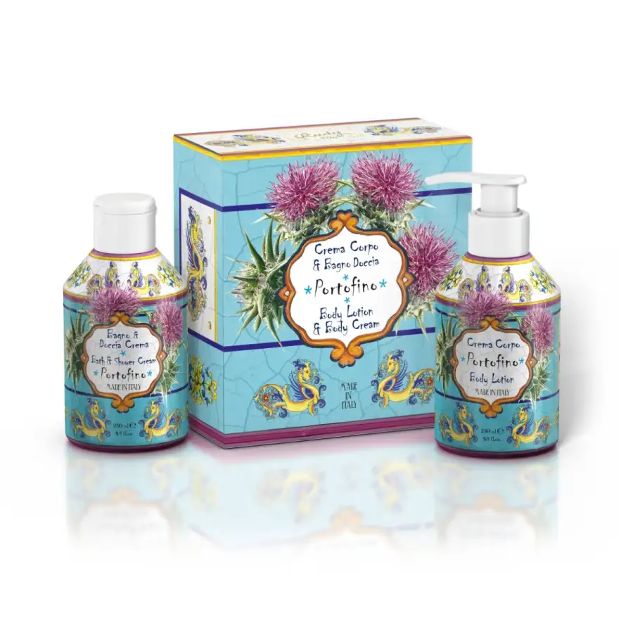 Maioliche Art Edition Set Bagno  Schiuma 250ml + Crema  Corpo 250ml Portofino