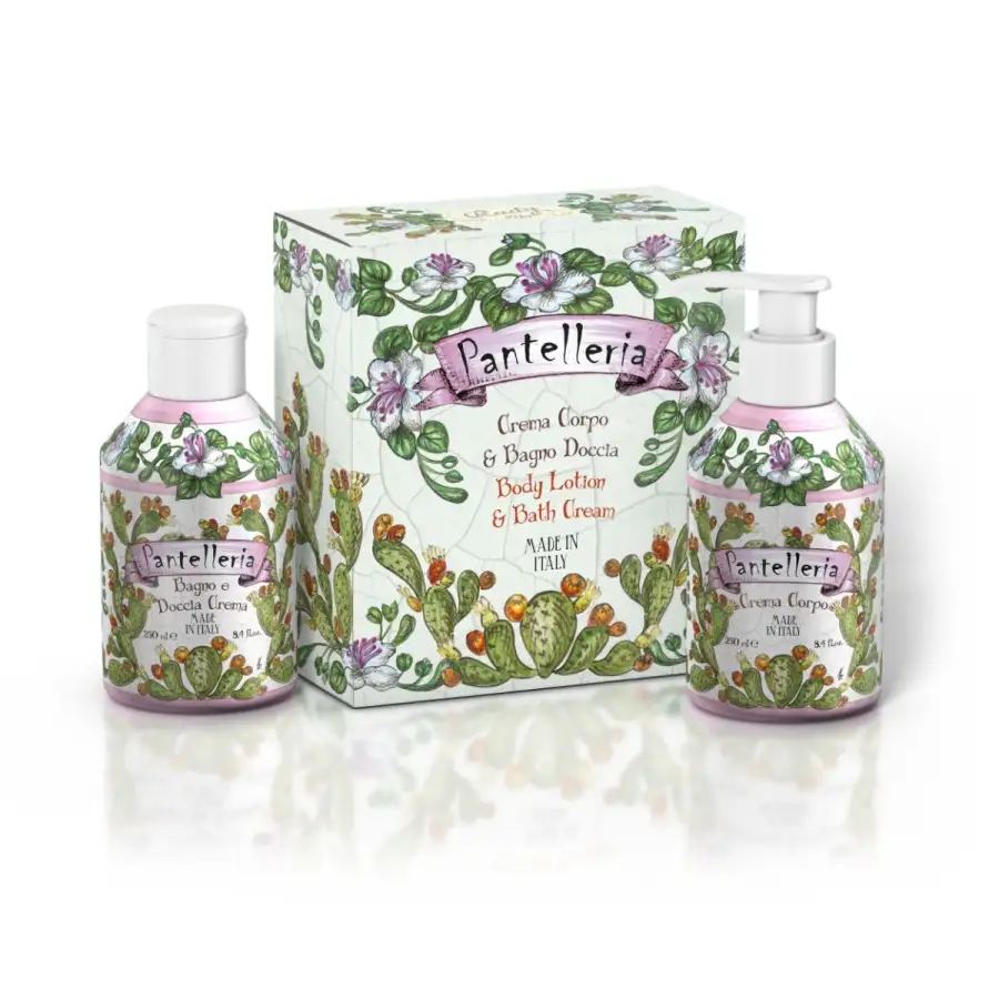 Maioliche Art Edition Set Bagno  Schiuma 250ml + Crema  Corpo 250ml Pantelleria