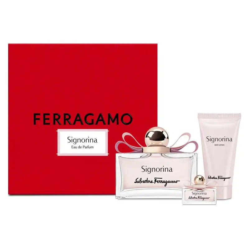 Salvatore Ferragamo Cofanetto Signorina Eau De Parfum 100ml Con Body Lotion 50ml E Miniatura 5ml