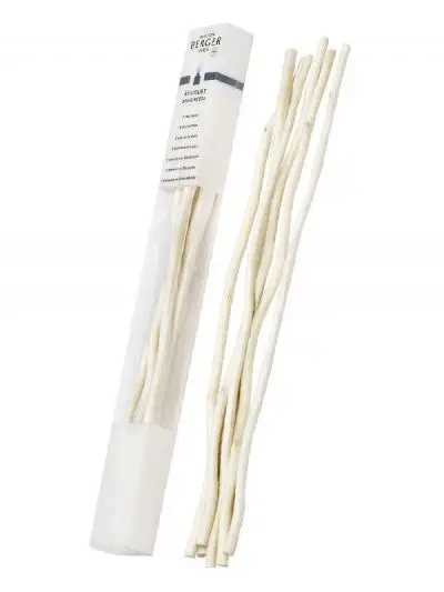 Maison Berger 6 Bastoncini In Salice Bianco 21cm X 3 Mm Ricambi Per Bouquet Profumati