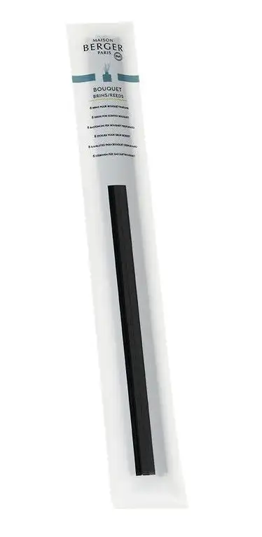 Maison Berger 8 Bastoncini Neri 24cm X 3 Mm Ricambi Per Bouquet Profumati