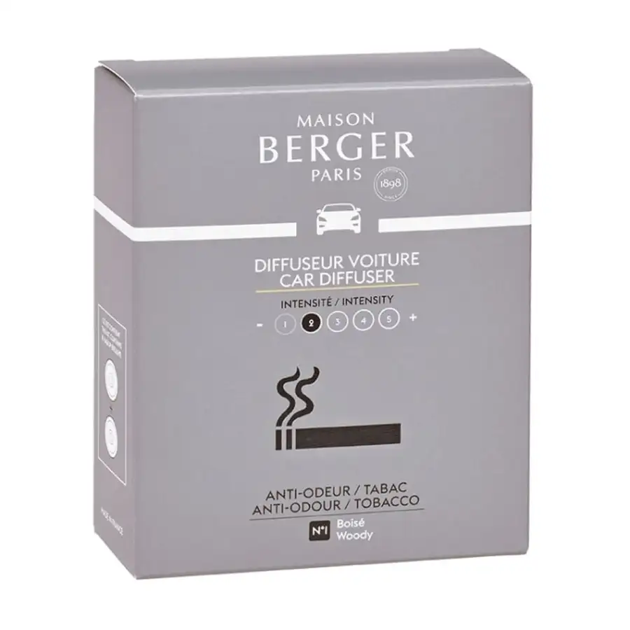 Maison Berger Paris Ricariche Per Diffusore Auto Anti-odeur Tabac.