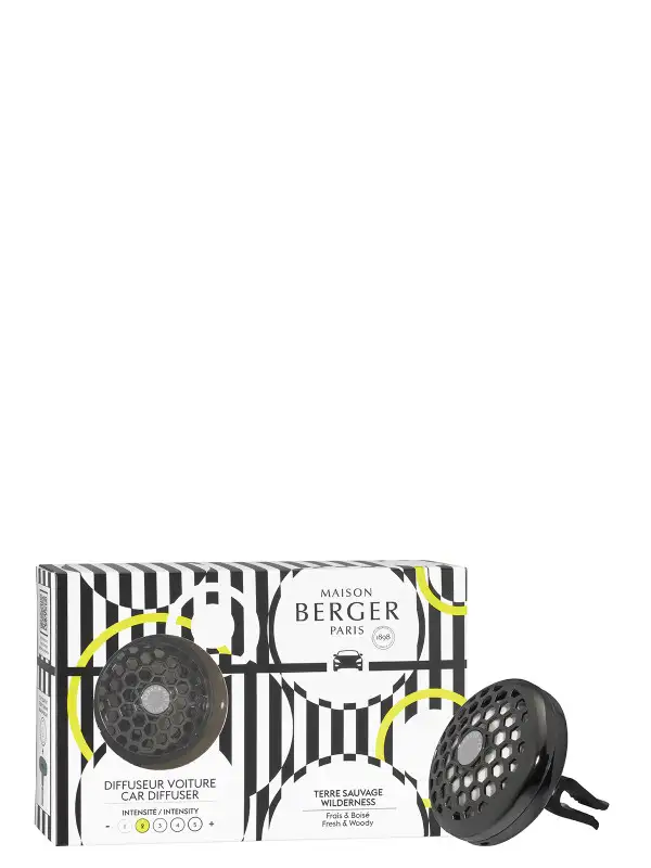 Maison Berger – Diffusore Per Auto Illusion + Ricarica Terre Sauvage