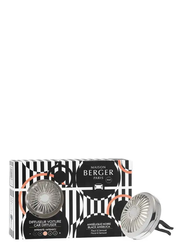Maison Berger – Diffusore Per Auto Illusion + Ricarica Angélique Noire