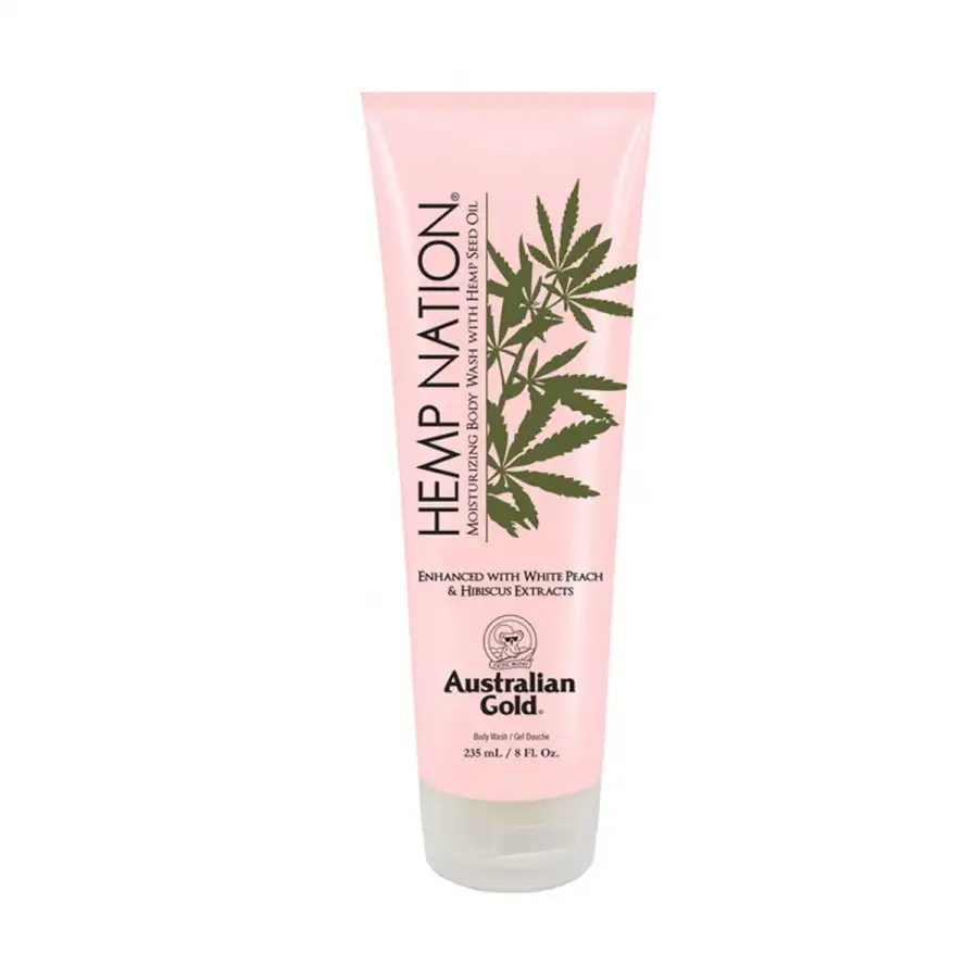 Australian Gold Hemp Nation White Peach & Hibiscus Body Wash 235 Ml
