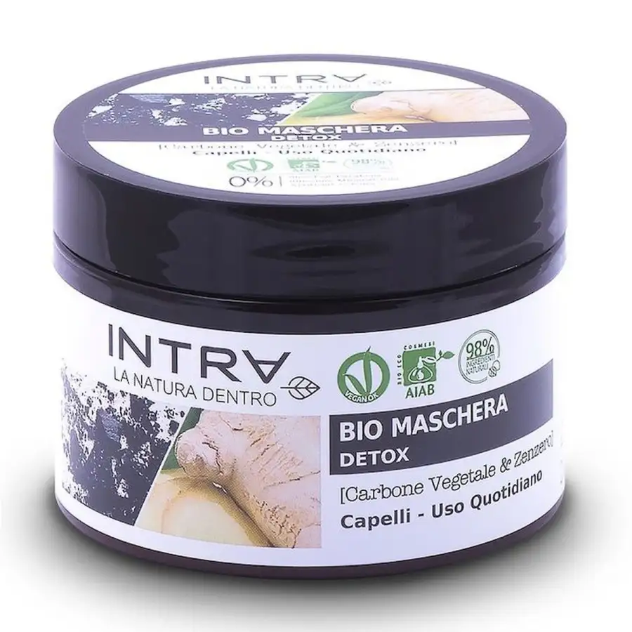 Carbone Vegetale & Zenzero Bio Maschera Detox