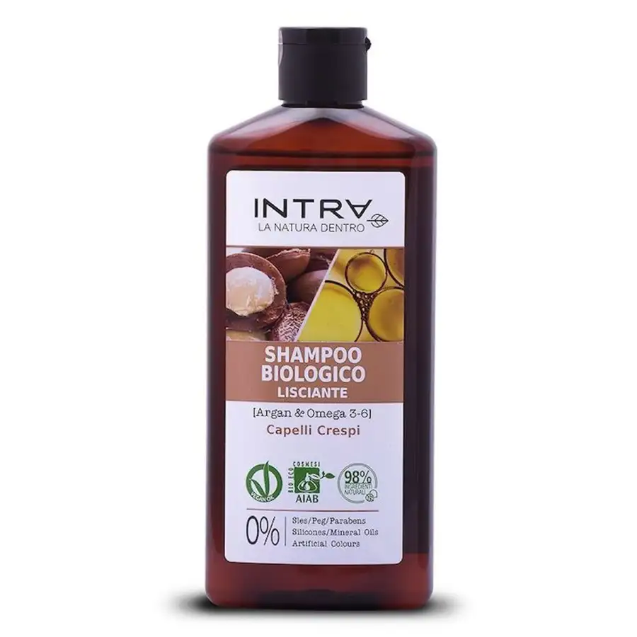Argan & Omega 3-6 Shampoo Biologico Lisciante