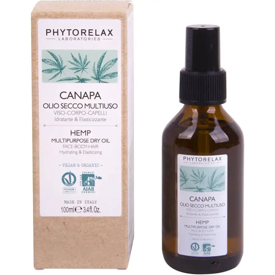 Phytorelax Canapa Olio Secco Multiuso Viso-corpo-capelli Idratante E Elasticizza