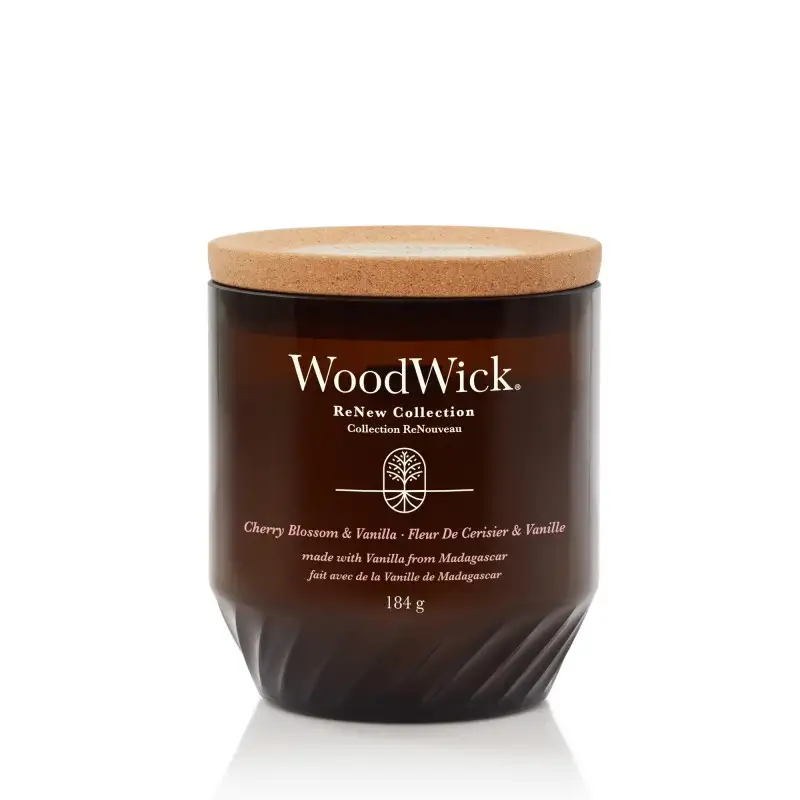 Woodwick Cherry Blossom & Vanilla Candela Media 184 G