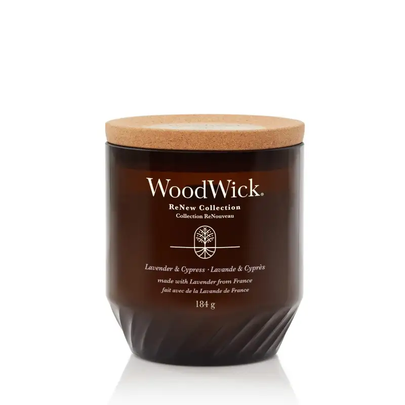 Woodwick Renew Collection Lavander & Cypress Candela Media 184 G