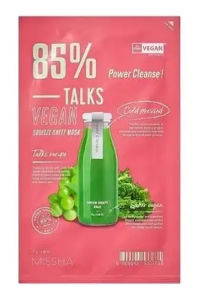 Missha - Talks Vegan Squeeze Sheet Mask (power Cleanse) 27g -