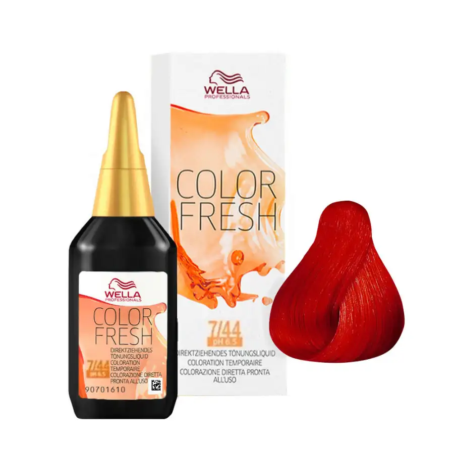 7/44 Biondo Medio Rame Intenso Wella Color Fresh 75ml