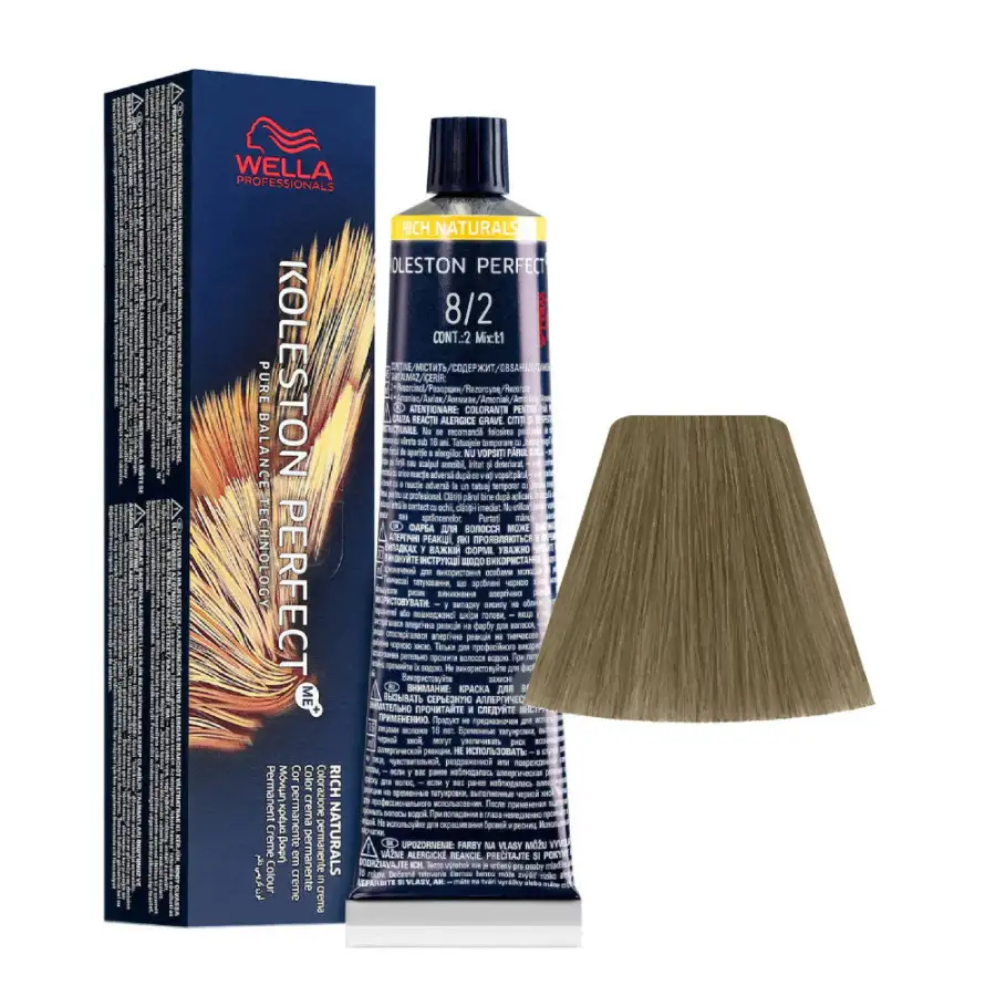 8/2 Biondo Chiaro Matt Wella Koleston Perfect Rich Naturals 60ml