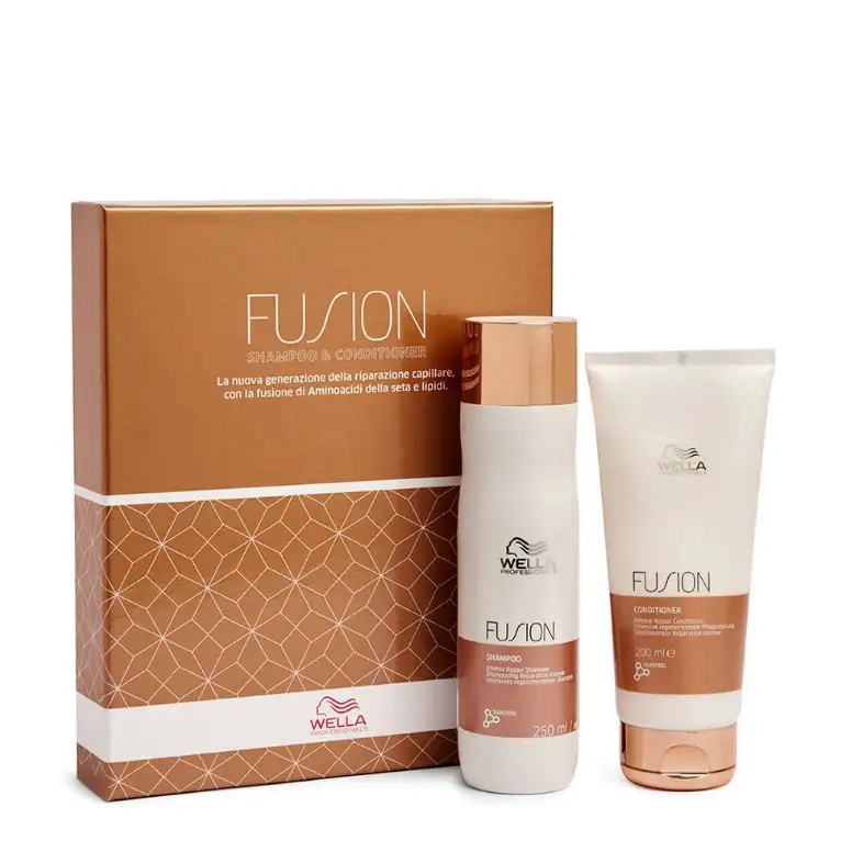 Wella - Cofanetto Fusion Shampo 250 Ml. + Balsamo 200 Ml.