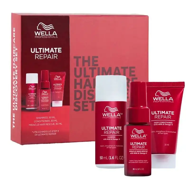 Wella Ultimate Repair Haircare Discovery Set Shampoo 50ml + Conditioner 30ml+ Miracle Hair Rescue 30ml