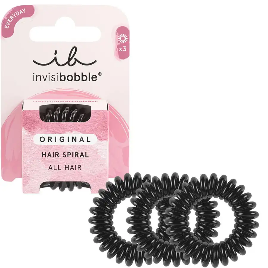 Invisibobble Original Hair Spiral - True Black 3 Pz