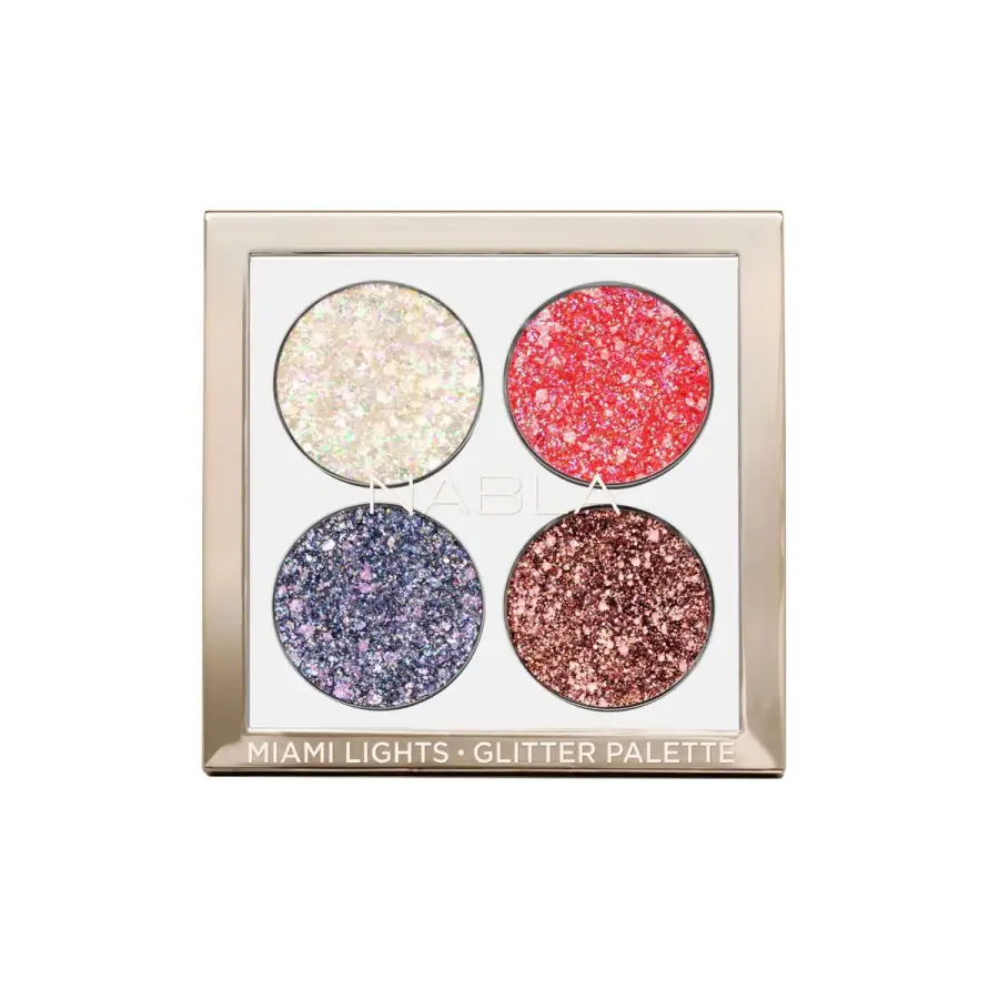 Nabla Makeup Palette Miami Lights Glitter