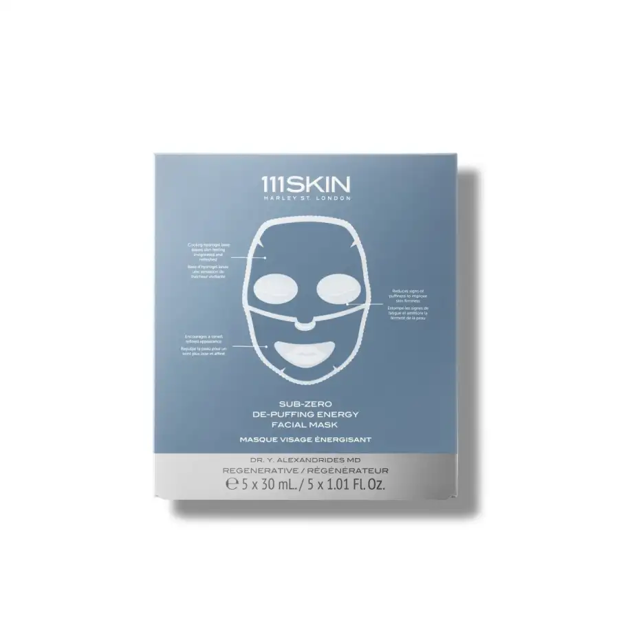 111skin Sub Zero De-puffing Energy Mask Box 5 X 30