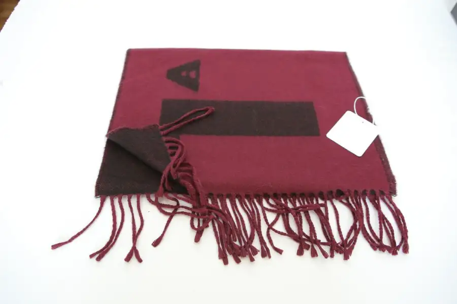 Alviero Martini Sciarpa Logo Grande Bordeaux