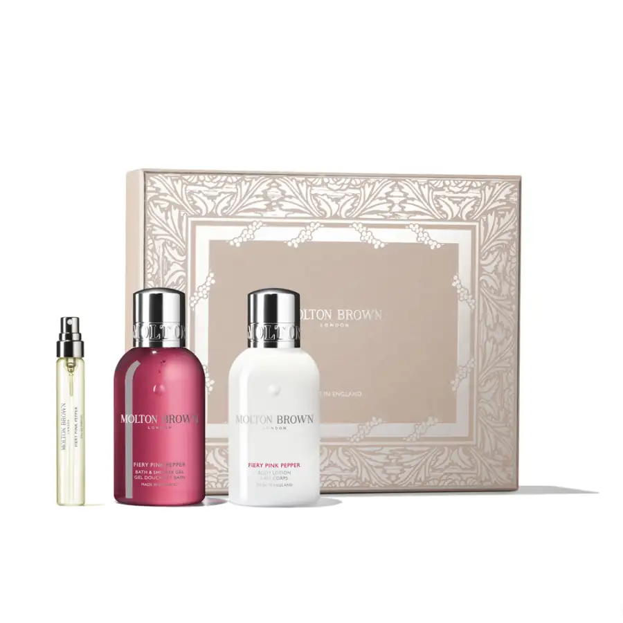 Molton Brown Womens Fragrance Layering Set Fiery Pink Pepper (edp 7,5 Ml+gel Doccia 100 Ml+latte Corpo 100 Ml)