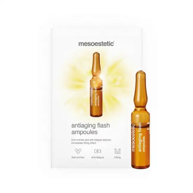 Antiaging Flash Ampoules Formula Antirughe E Defatigante Con Effetto Lifting Immediato. La Confezione Contiene 10 Fiale