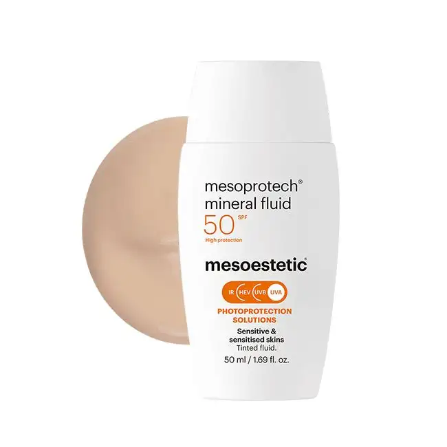Mesoprotech®  Mineral Fluid  Crema Solare Per Pelli Sensibili  Spf 50+