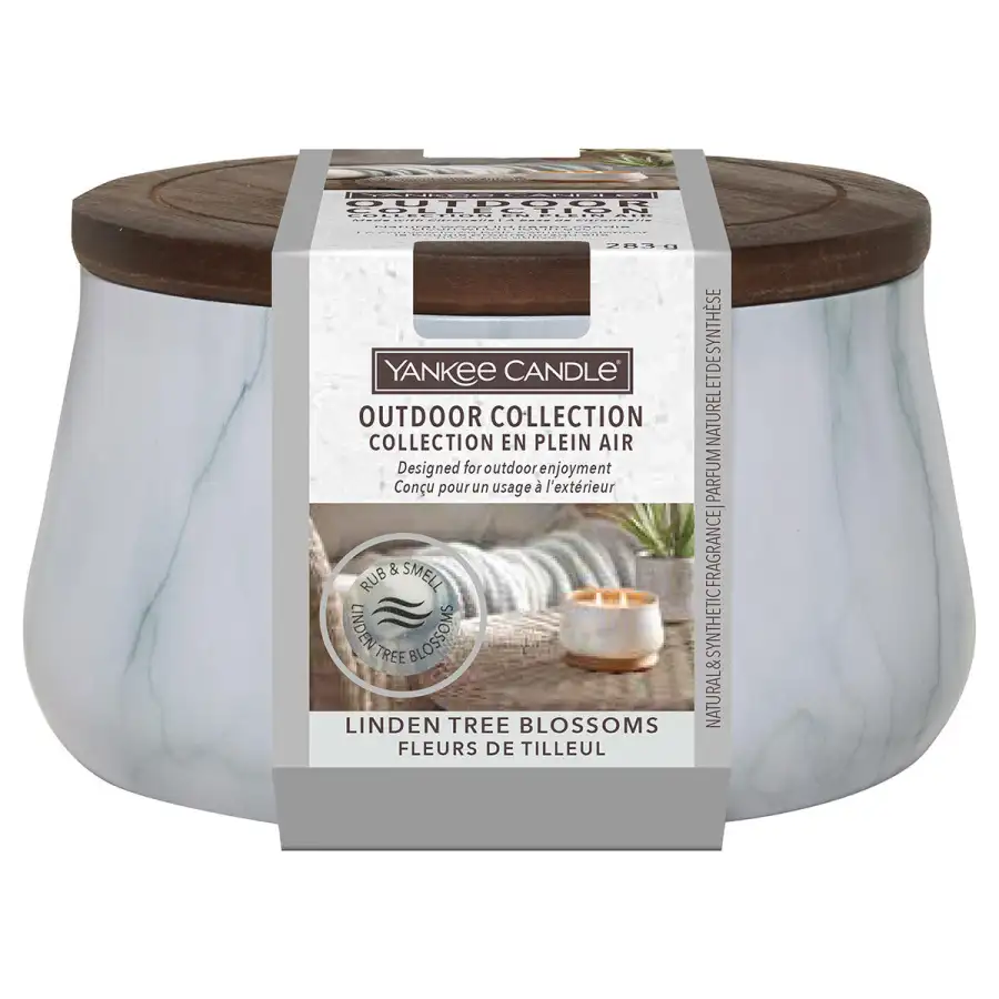 Yankee Candle Candele Da Esterno Linden Tree Blossoms 283g