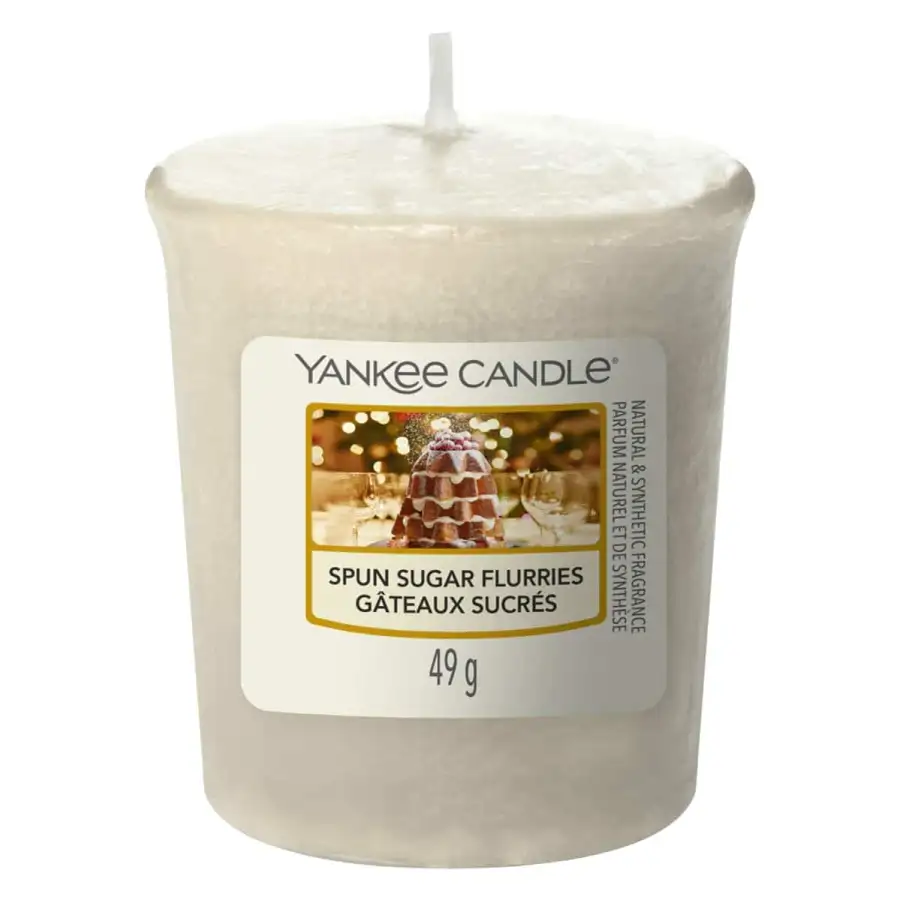 Yankee Candle Spun Sugar Flurries Candela Votiva 49g