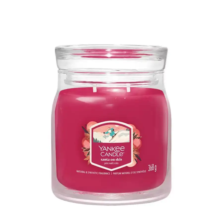 Yankee Candle Candela In Giara Media Santa On Skis 368 Gr