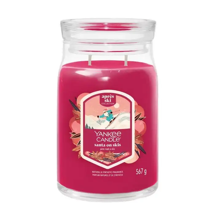 Yankee Candle Candela In Giara Grande Santa On Skis 567 Gr