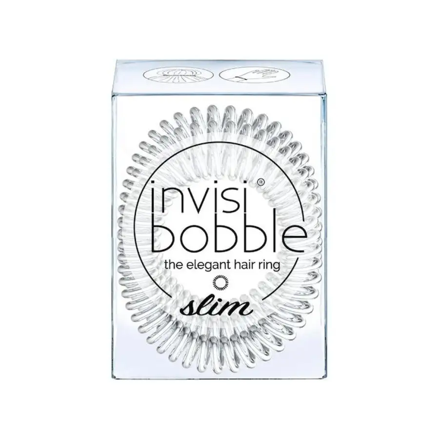 Hair Tie Crystal Clear Slim